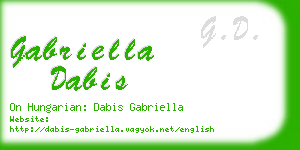 gabriella dabis business card